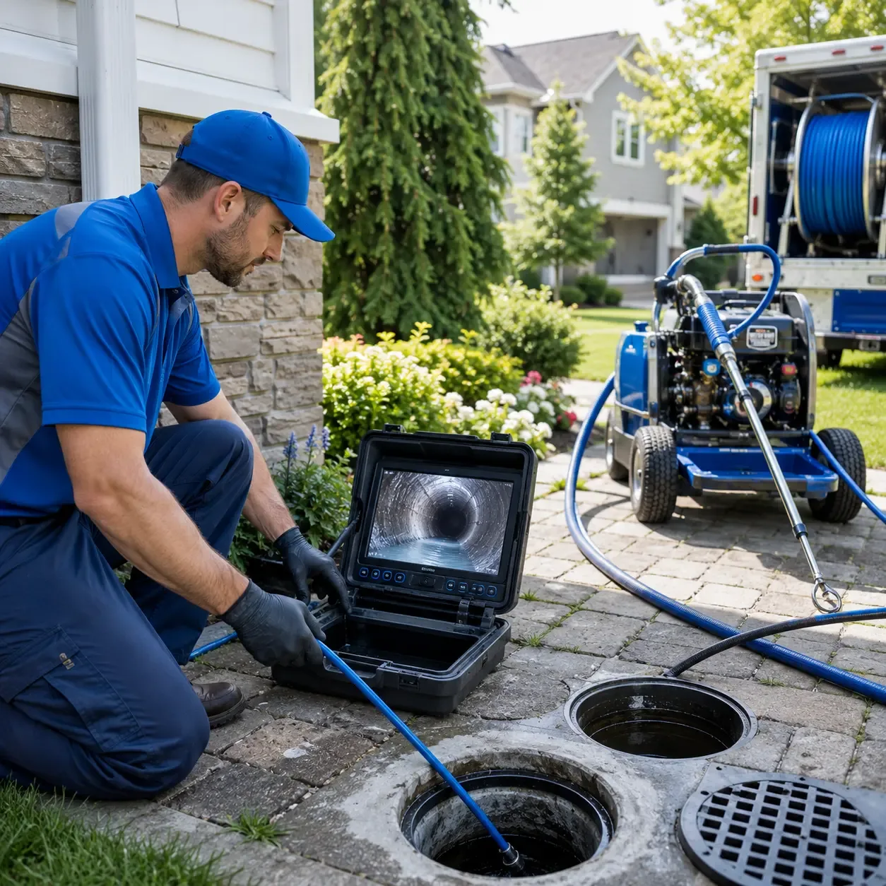 Outdoor drain cleaning professionals serving Brighton, IA